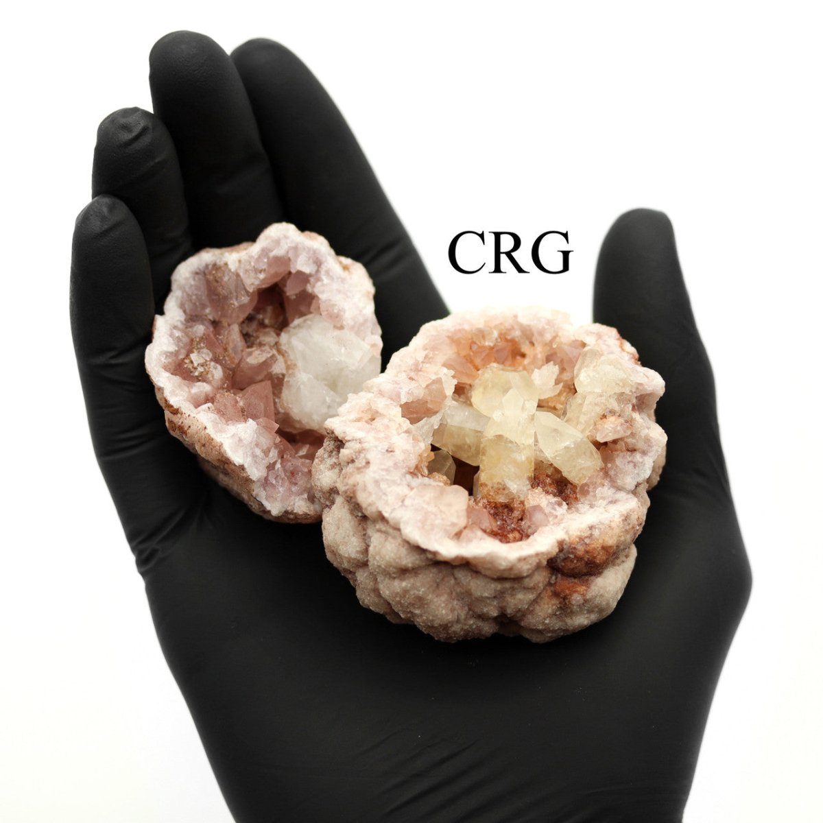 Pink Amethyst with Calcite Inclusions / 2-4" AVG - 24 PIECE FLAT