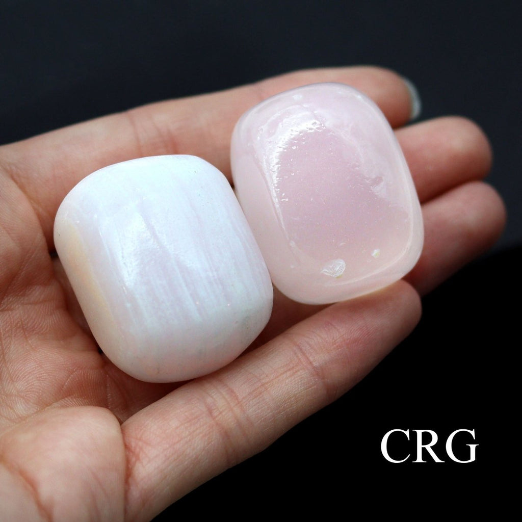 Pink Mangano Calcite Tumbled 1 to 2 inch Bulk Wholesale Lot (1 Kilogram)