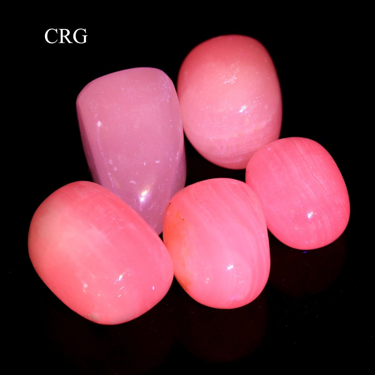 Pink Mangano Calcite Tumbled 1 to 2 inch (8 ounces)