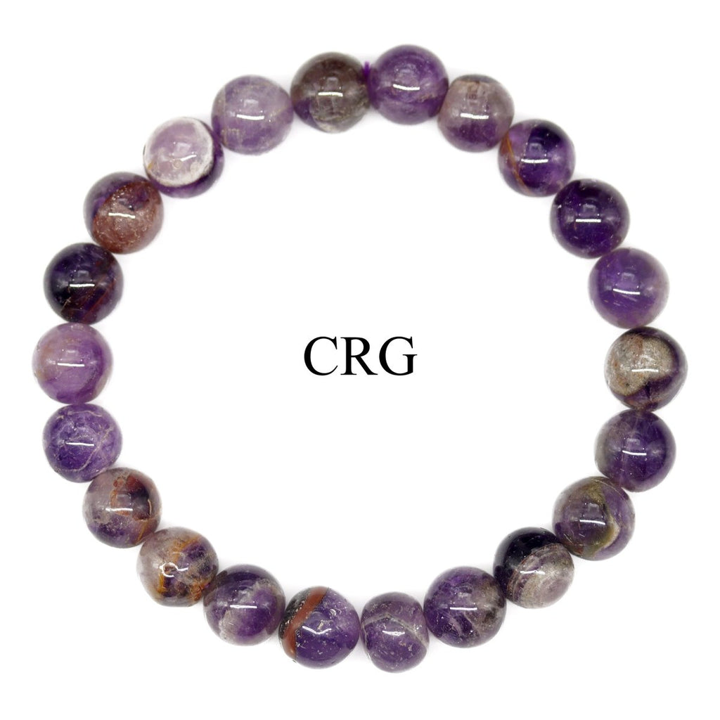 QTY 1 - Amethyst Tumbled Bead Stretch Bracelet