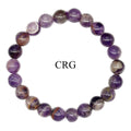 QTY 1 - Amethyst Tumbled Bead Stretch Bracelet