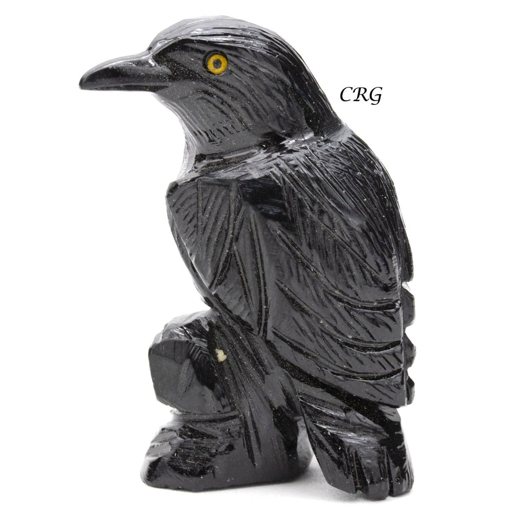 Qty 1 - Black Obsidian Raven