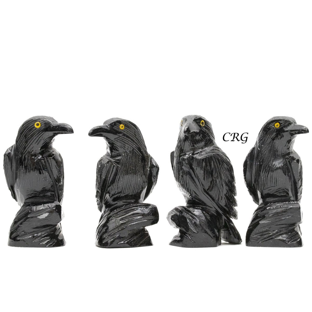 Qty 1 - Black Obsidian Raven