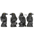 Qty 1 - Black Obsidian Raven