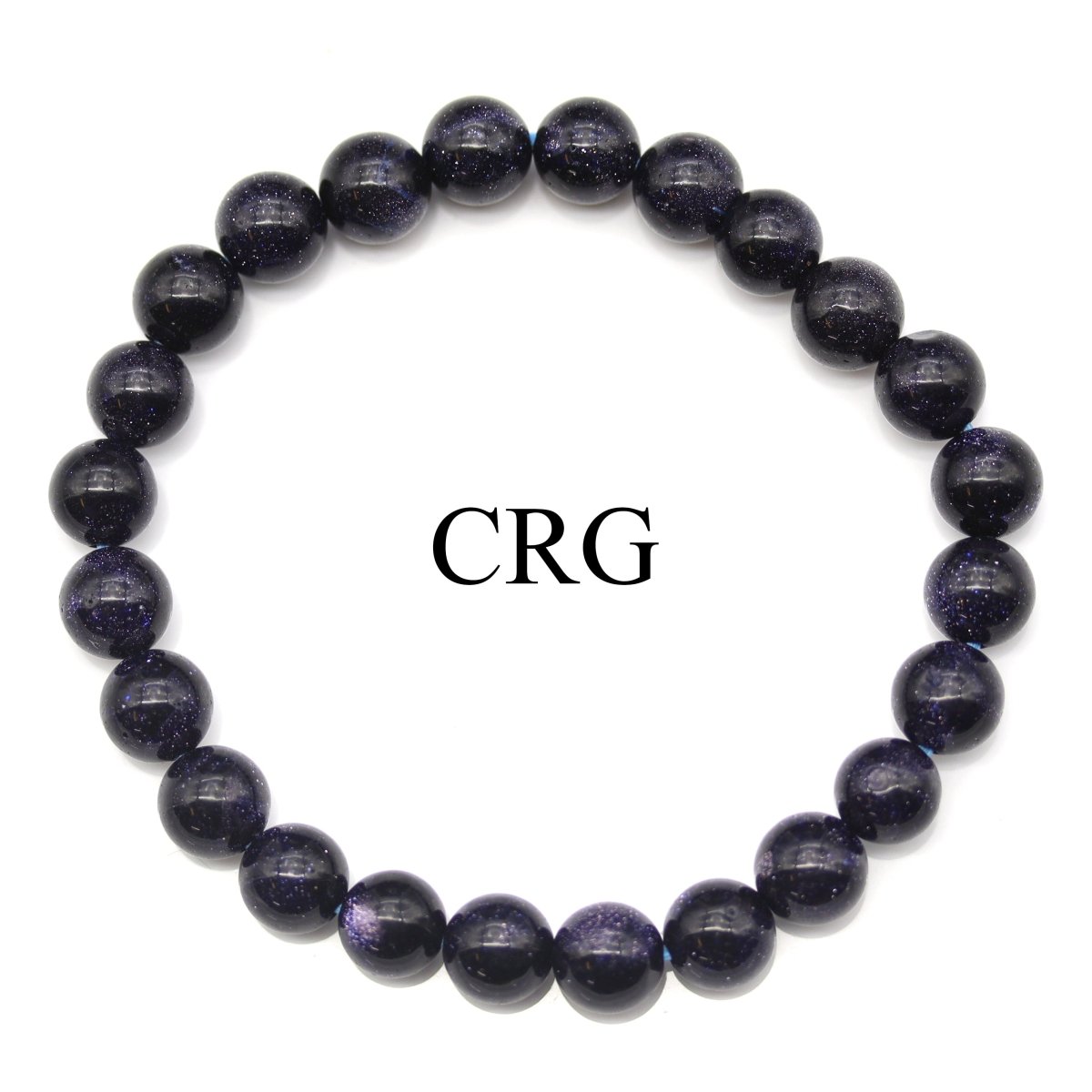 QTY 1 - Blue Goldstone Stretch Bracelet / 8mm AVG