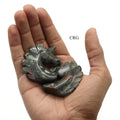 QTY 1 - Dragon's Blood Jasper Gemstone Unicorn / 2" AVG