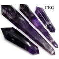 QTY 1 - Fully Polished Extra Quality Amethyst Double Terminated Wand (200 - 400 GRAMS) avg