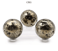 QTY 1 - Iron Pyrite Sphere / 30-40mm AVG