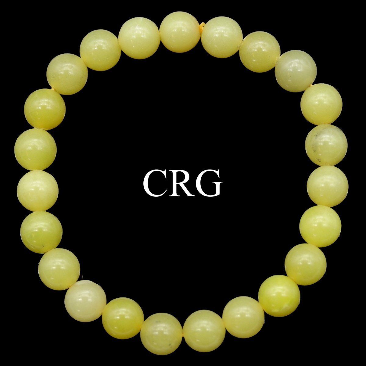 QTY 1 - Lemon Jade Stretch Bracelet / 8mm AVG