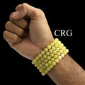 QTY 1 - Lemon Jade Stretch Bracelet / 8mm AVG