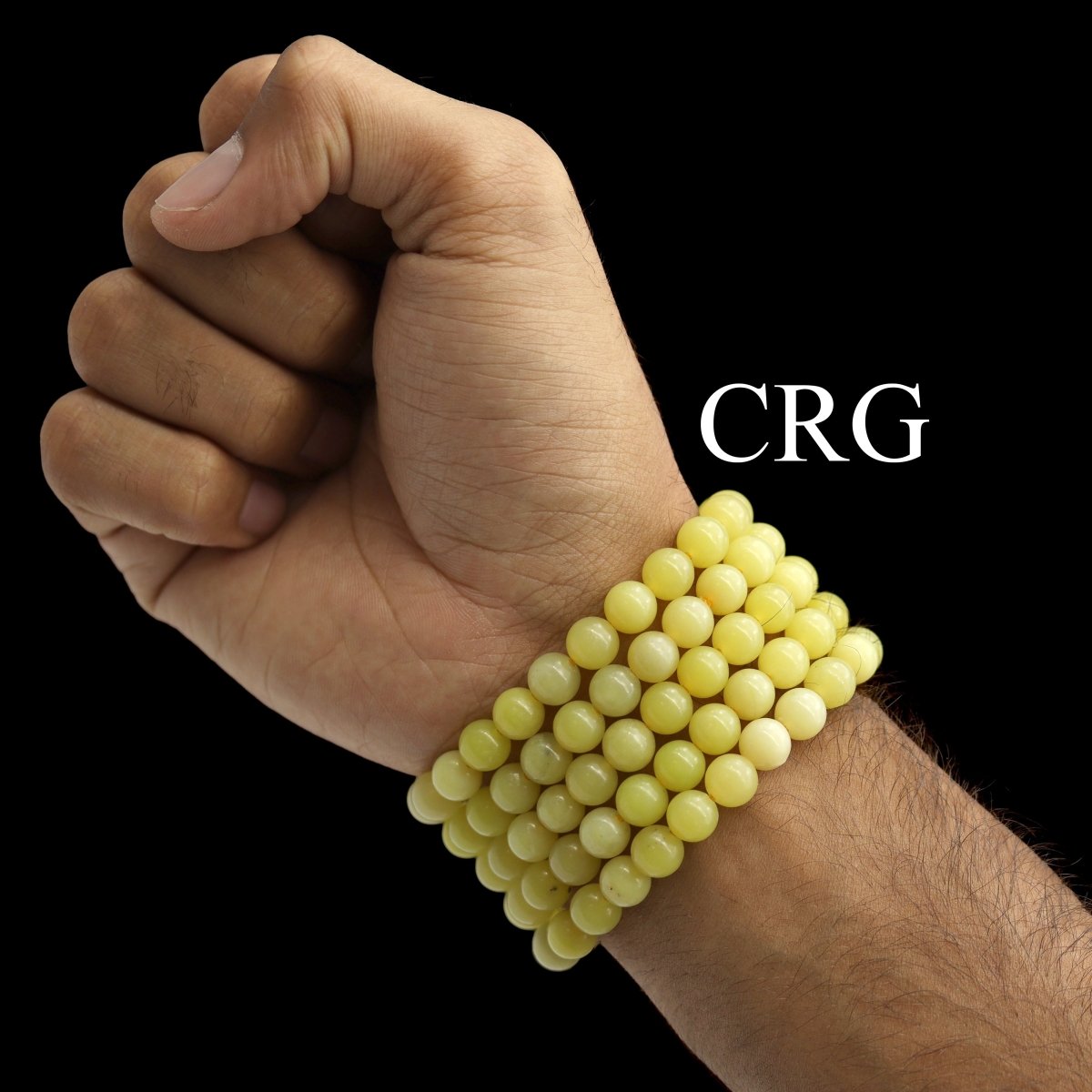 QTY 1 - Lemon Jade Stretch Bracelet / 8mm AVG