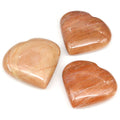 Pink Aventurine Puffy Heart - 2"-4" - QTY 1