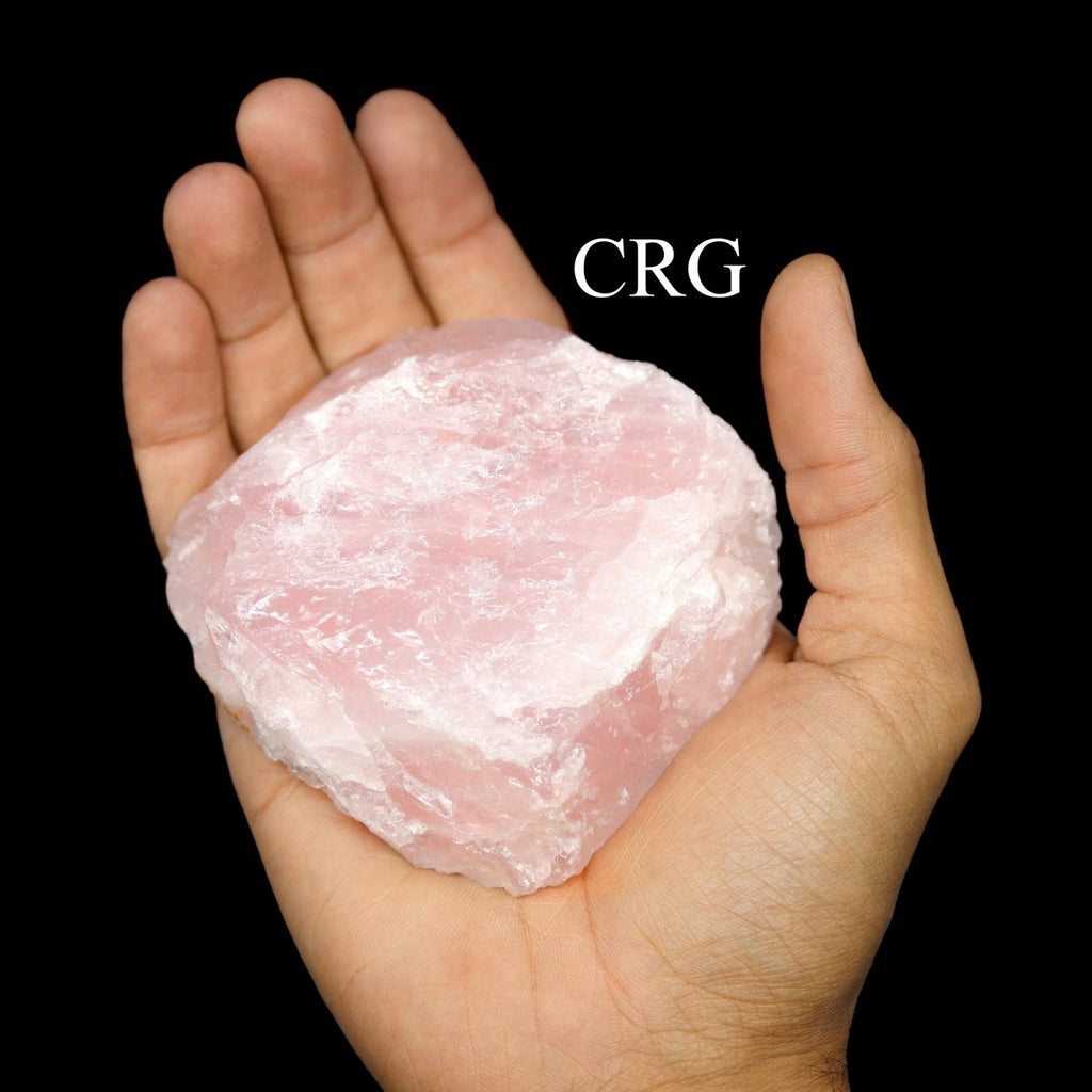 QTY 1 - Rough Rose Quartz Incense Holder / 2.5-3.5" AVG