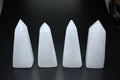 QTY 1 - Selenite Angled Obelisk Tower / 4-4.5" AVG