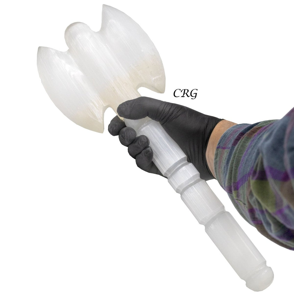 Qty 1 - Selenite Axe 40cm