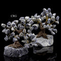 QTY 1 - Sodalite Bonsai Tree On Rough Rock Base / 4-5" AVG