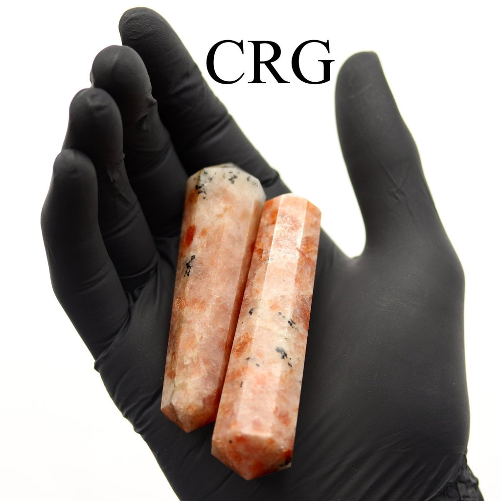 QTY 1 - Sunstone Double Terminated Point / 3-5" AVG
