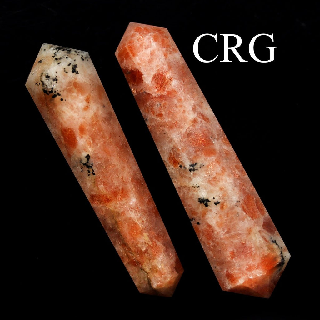 QTY 1 - Sunstone Double Terminated Point / 3-5" AVG