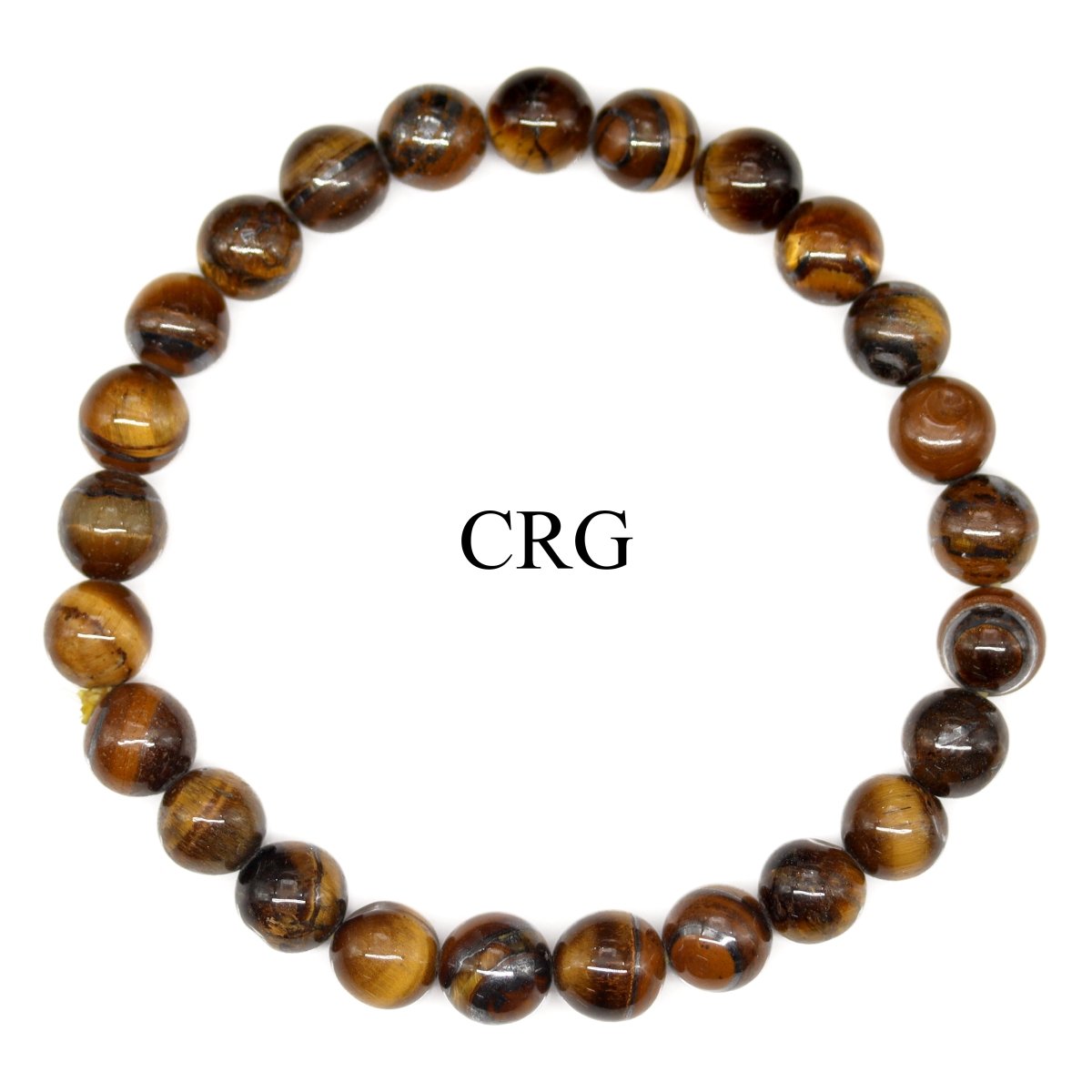 Tiger's Eye Tumbled Bead Stretch Bracelet (8mm) (INJD)