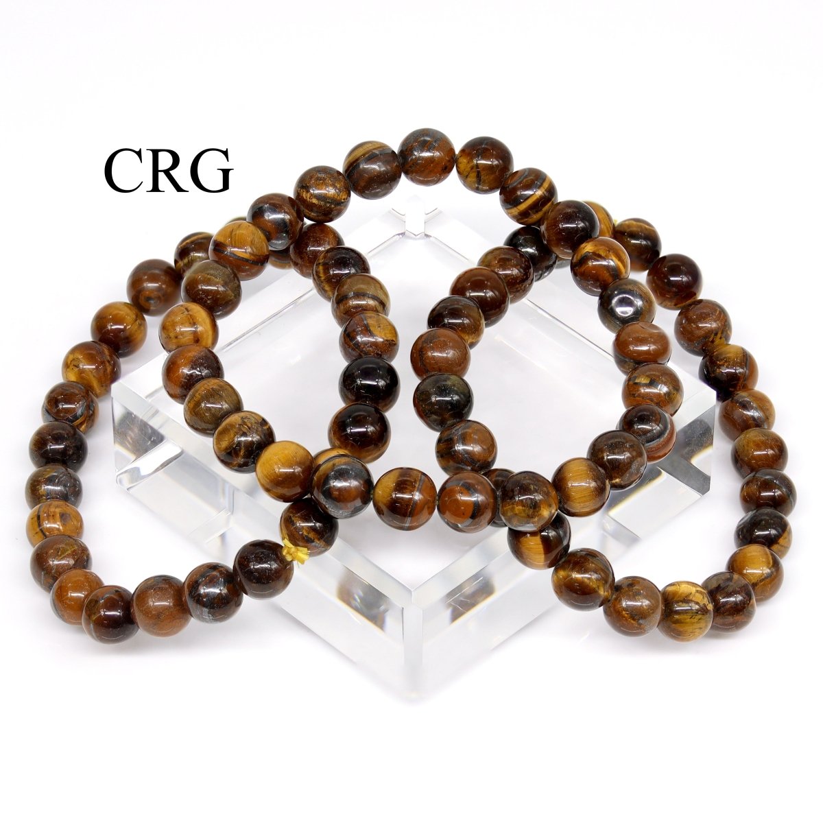Tiger's Eye Tumbled Bead Stretch Bracelet (8mm) (INJD)