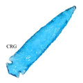 QTY 1 - Turquoise-Inspired Crystal Arrowhead / 6" AVG