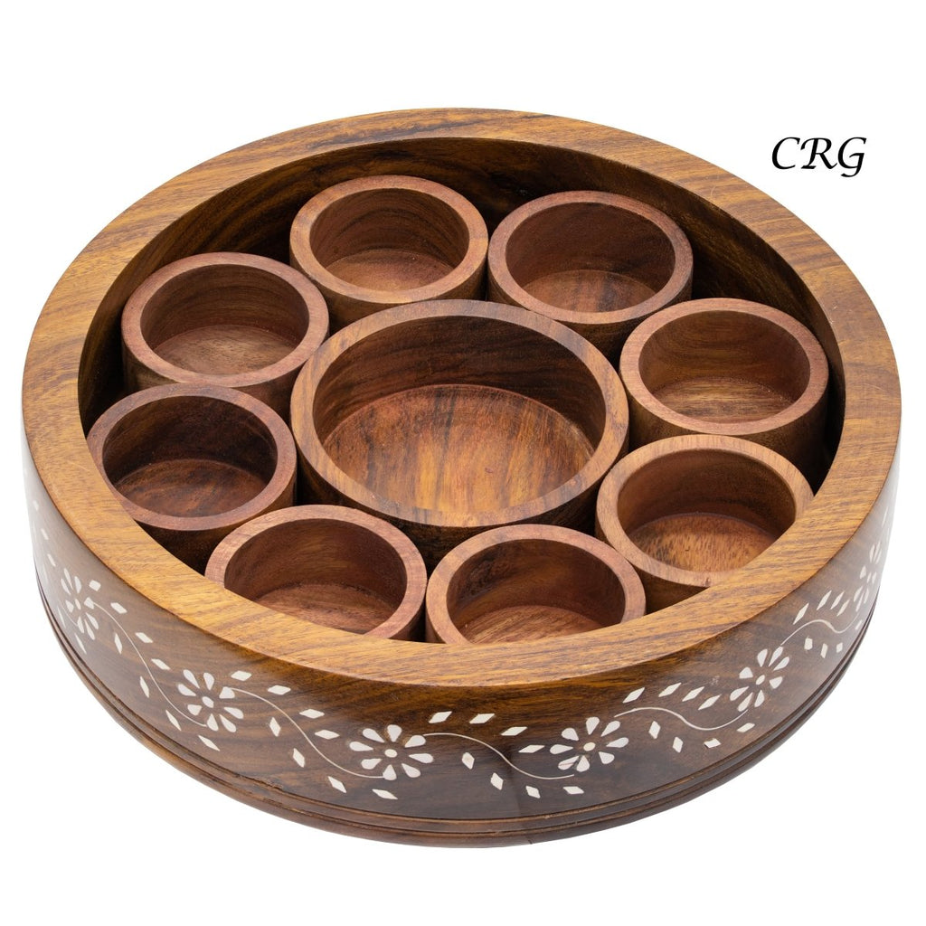 QTY 1 - Vintage Hand Carved Wooden Jewelry Box