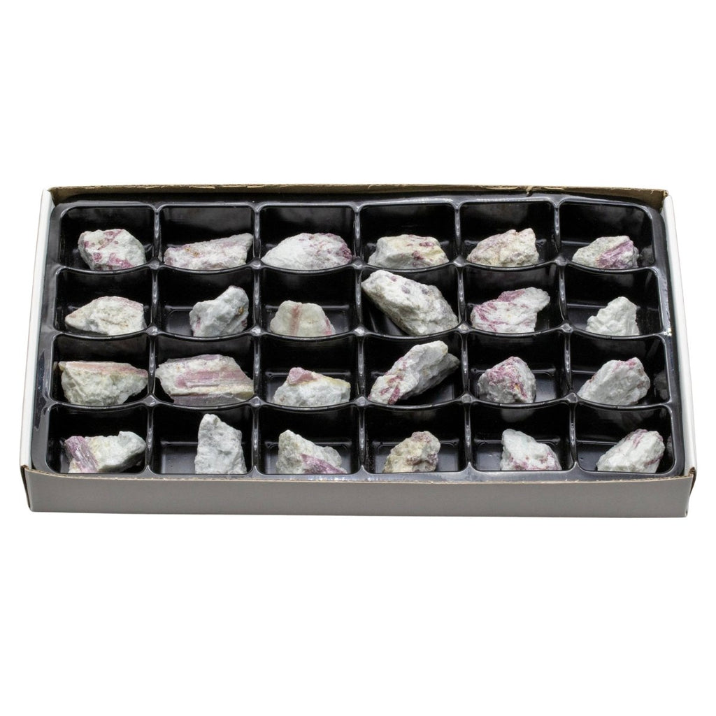 Rough Rubellite Pink Tourmaline Flat (24 Pieces)