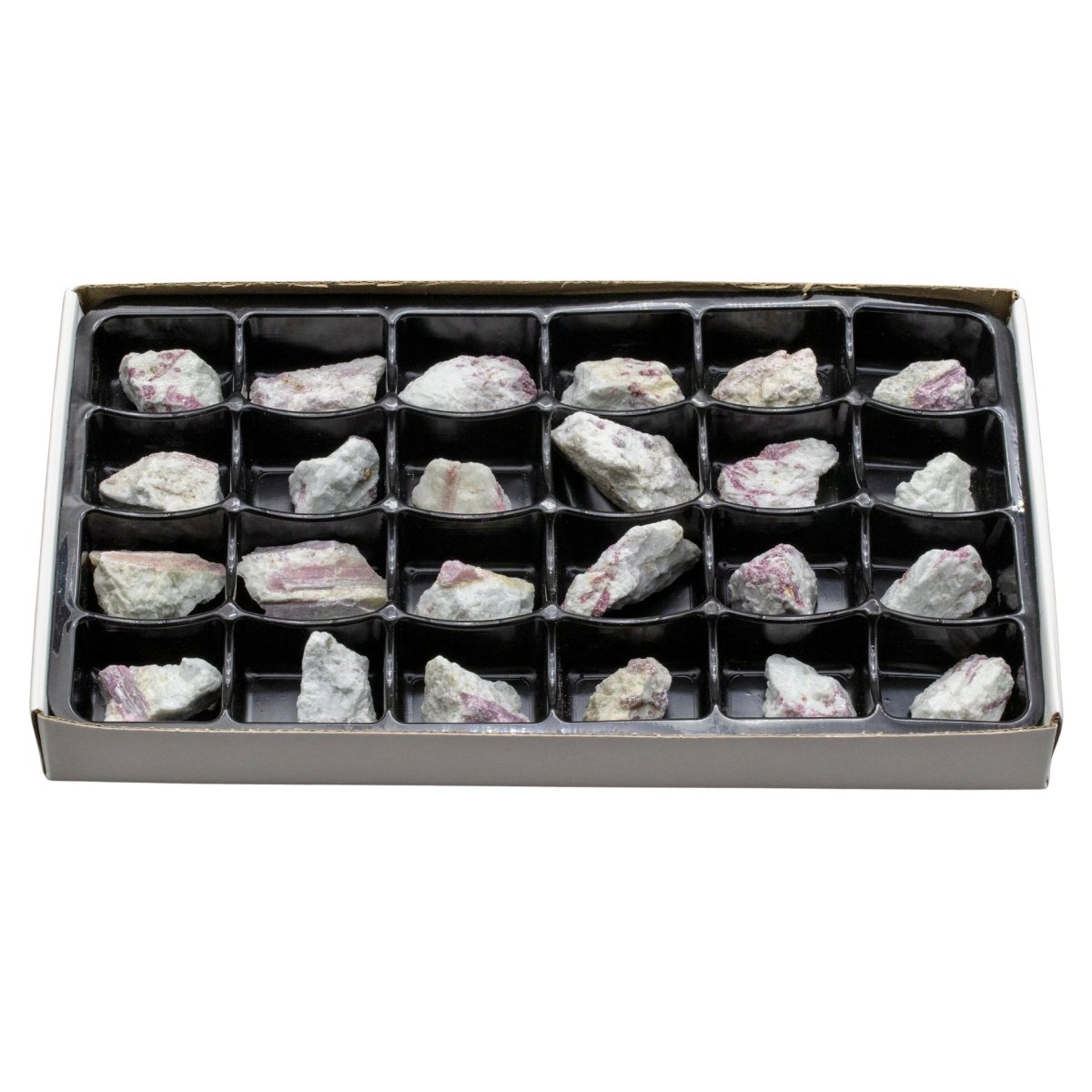 Rough Rubellite Pink Tourmaline Flat (24 Pieces)
