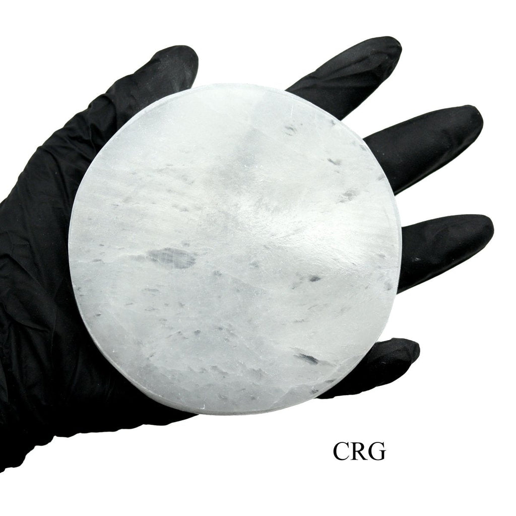 Selenite Round Plate 10cm (1 Piece)