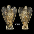 SET OF 2 - Citrine Orgonite Angels / 50mm AVG