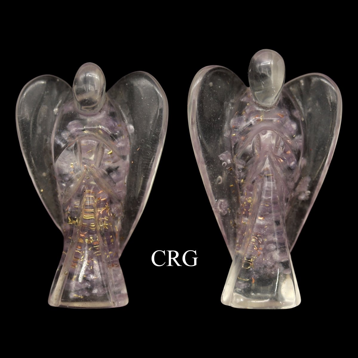 Lepidolite Orgonite Angels - 50 mm - Set of 2