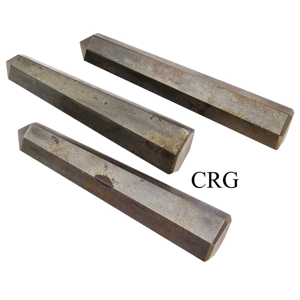 SET OF 2 - Pyrite Gemstone Obelisk Point / 2-3" avg