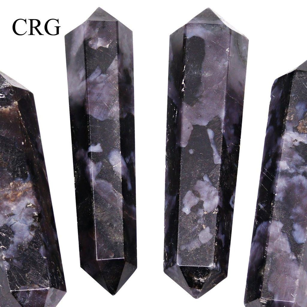 SET OF 4 - Indigo Gabbro Mini Double Terminated Points / 1" AVG