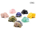 SET OF 8 - Assorted Gemstone Turtles / 50mm AVG