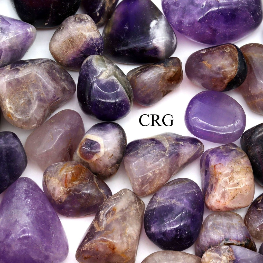 Tumbled Banded Mixed Amethyst / 20-50mm AVG - 1 KILO LOT