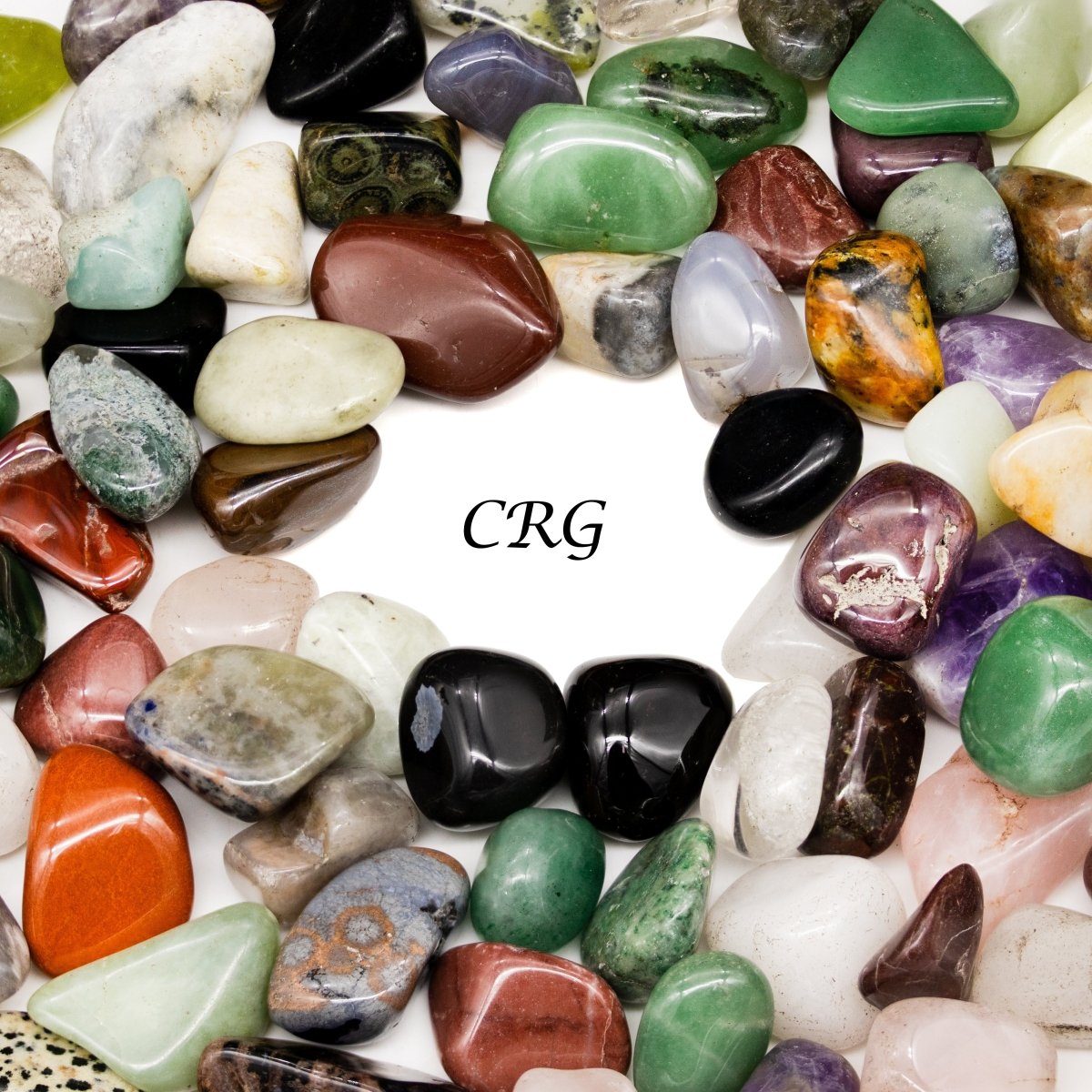 Tumbled Small A88 Gemstone Mix / 0.5" AVG - 1 LB. LOT