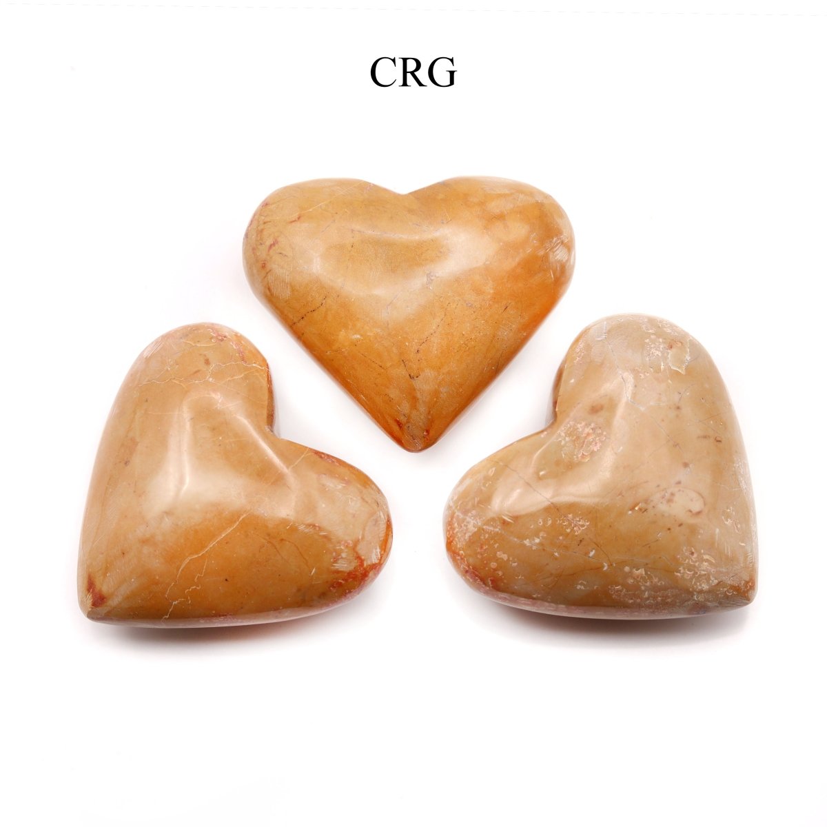 Yellow Jasper Heart / 40-60mm - QTY 1