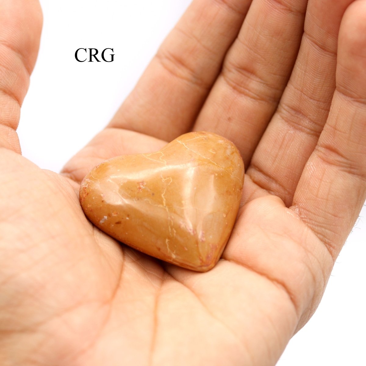 Yellow Jasper Heart / 40-60mm - QTY 1